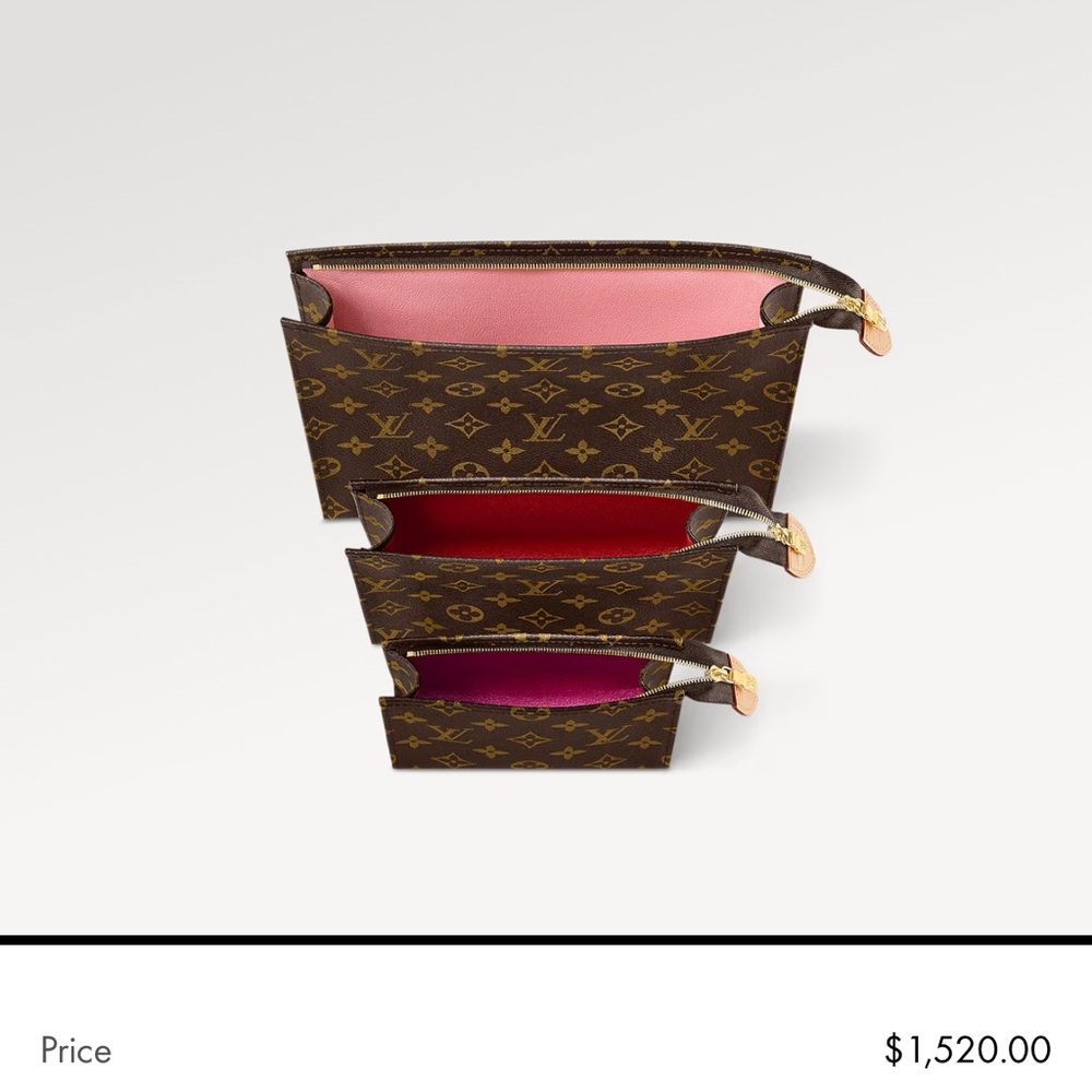 NEW Medium size - Louis Vuitton Monogram Pouch - One medium clutch/Pouch only - Picture 2 of 7